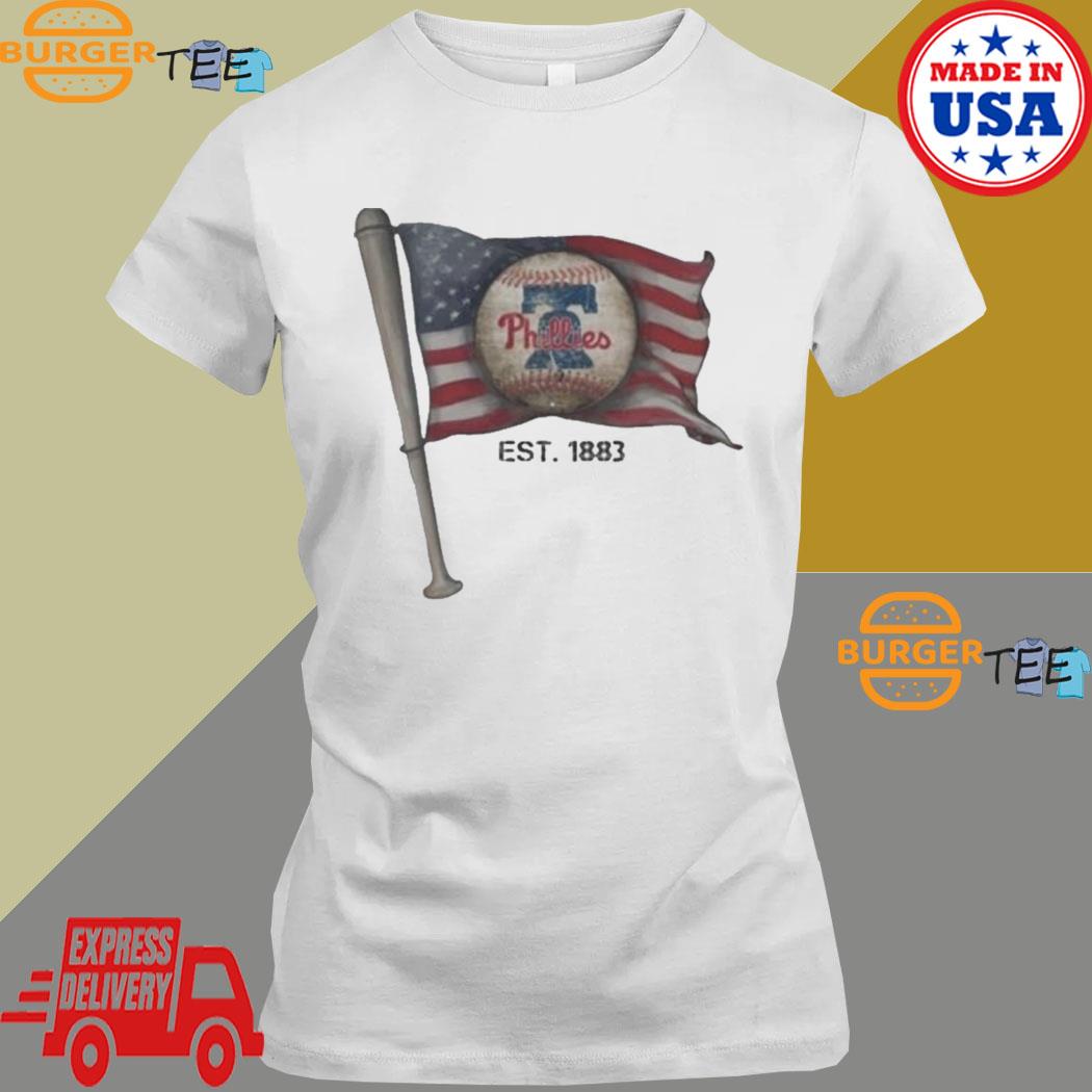 Philadelphia Phillies EST. 1883 USA Flag Vintage Shirt, hoodie, sweater,  long sleeve and tank top