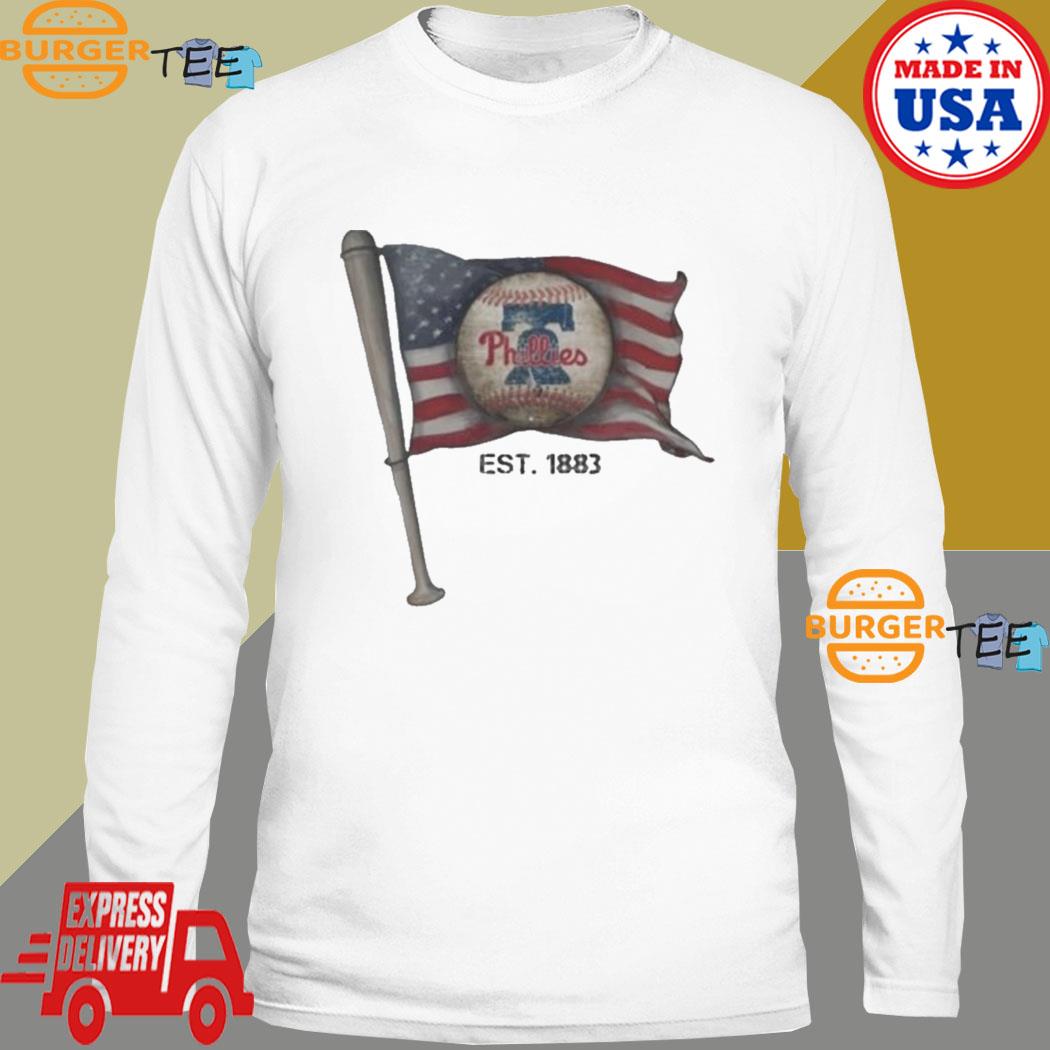 Philadelphia Phillies EST. 1883 USA Flag Vintage Shirt, hoodie, sweater,  long sleeve and tank top