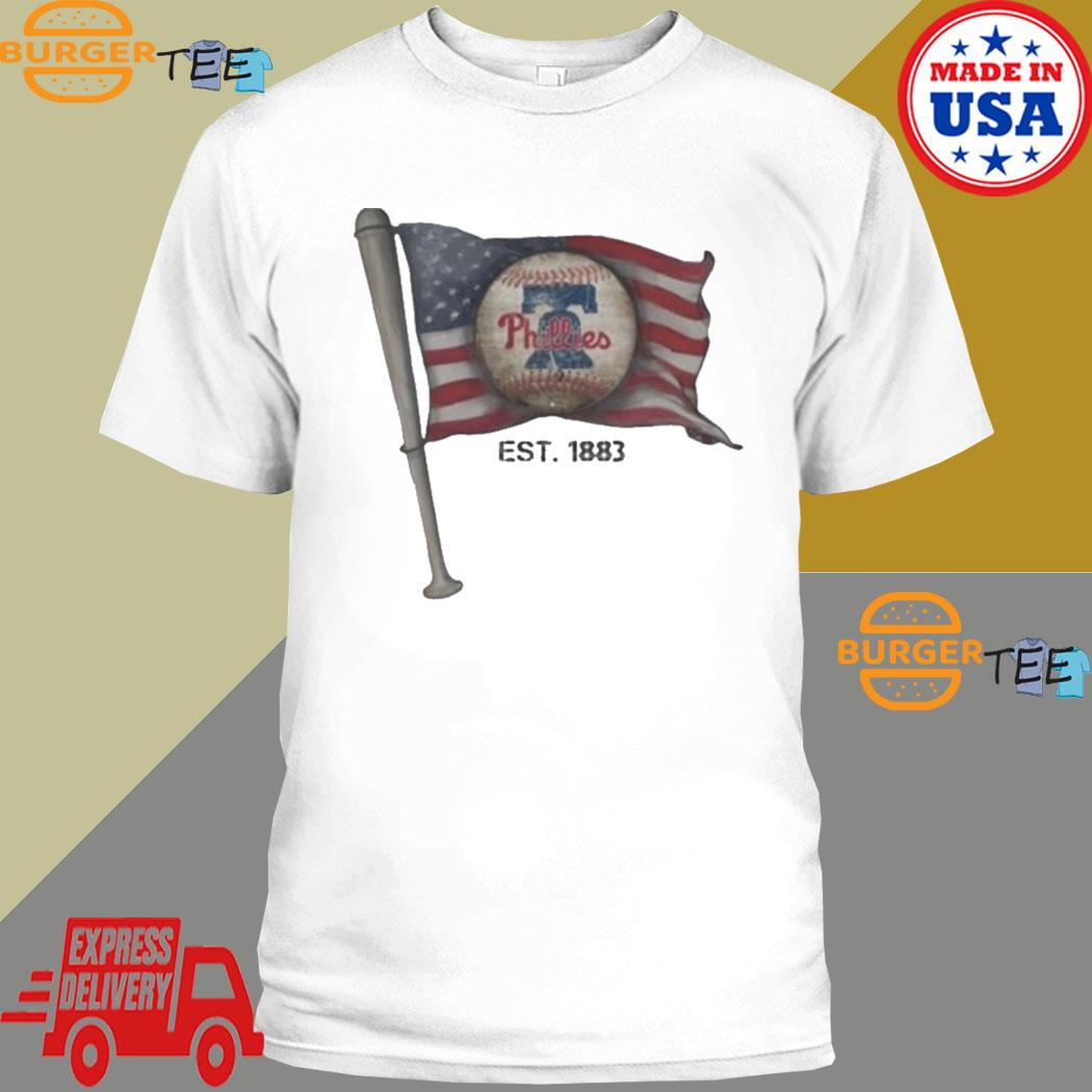 Philadelphia Phillies Est. 1883 Usa Flag Vintage Shirt