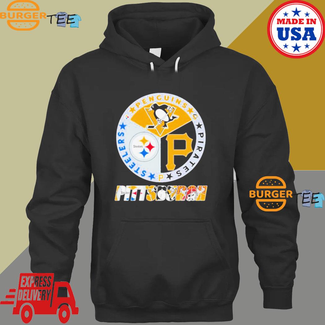 Pittsburgh steelers penguins pirates logo sports shirt, hoodie, longsleeve,  sweatshirt, v-neck tee