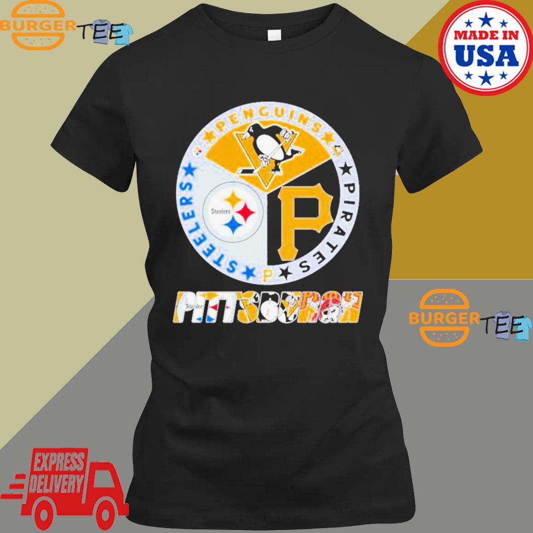 Pittsburgh sport team logos Steelers Penguins Pirates shirt, hoodie,  sweater and v-neck t-shirt