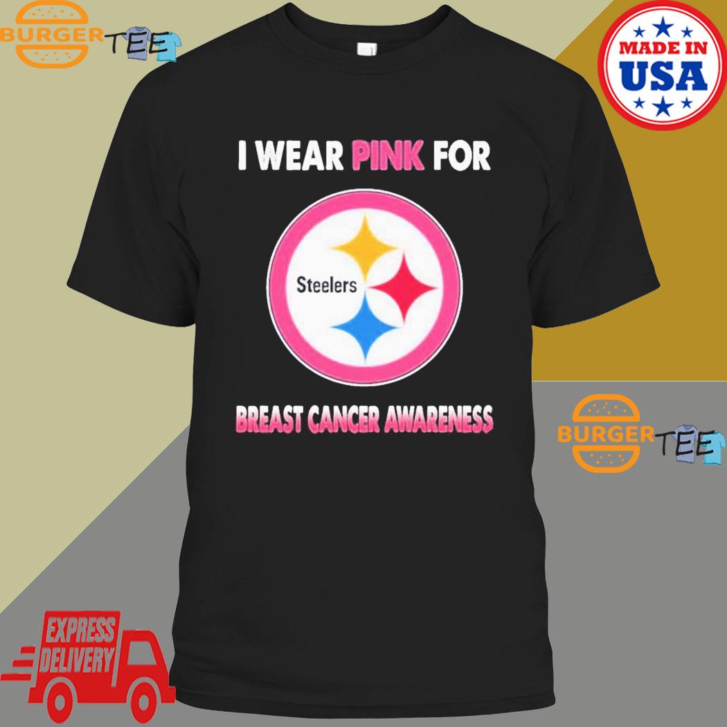 Pittsburgh Steelers I Wear Pink For Breast Cancer Awareness 2023 T-shirt, Sweater, Hoodie, And Long Sleeved, Ladies, Tank Top