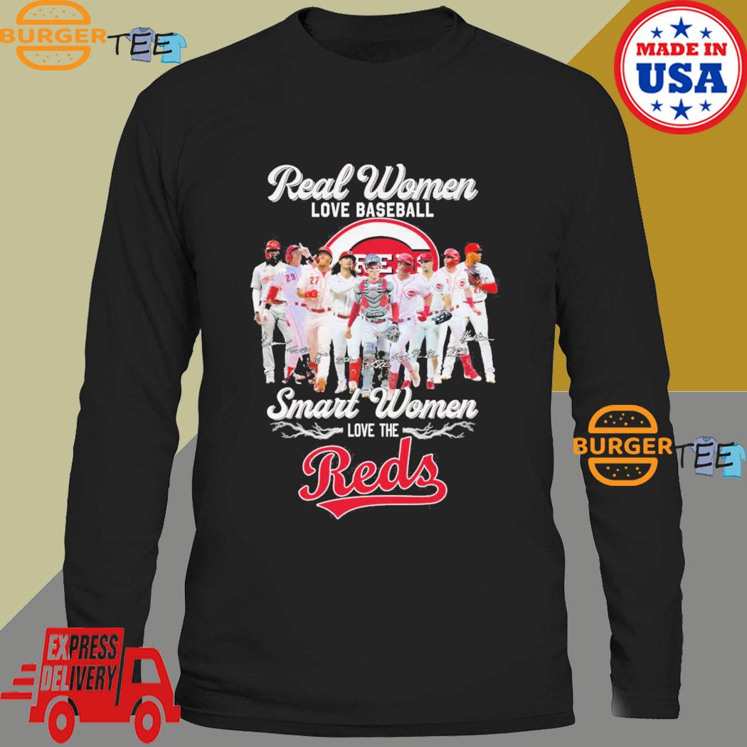 Official real Women Love Baseball Smart Women Love The Cincinnati Reds T  Shirt, hoodie, sweater, long sleeve and tank top