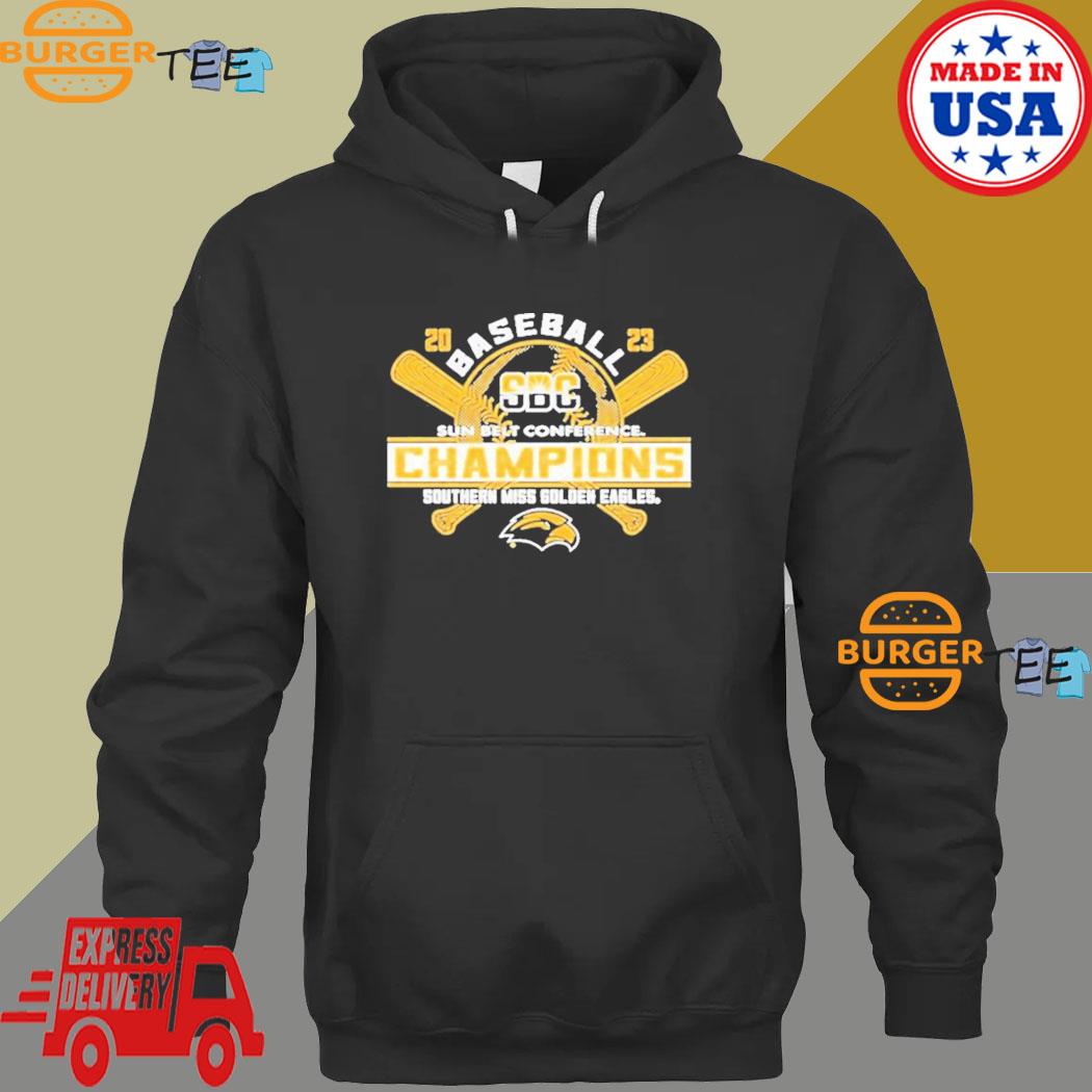 Southern Miss Golden Eagles 2023 Sun Belt Baseball Conference Champions  shirt, hoodie, sweater, long sleeve and tank top