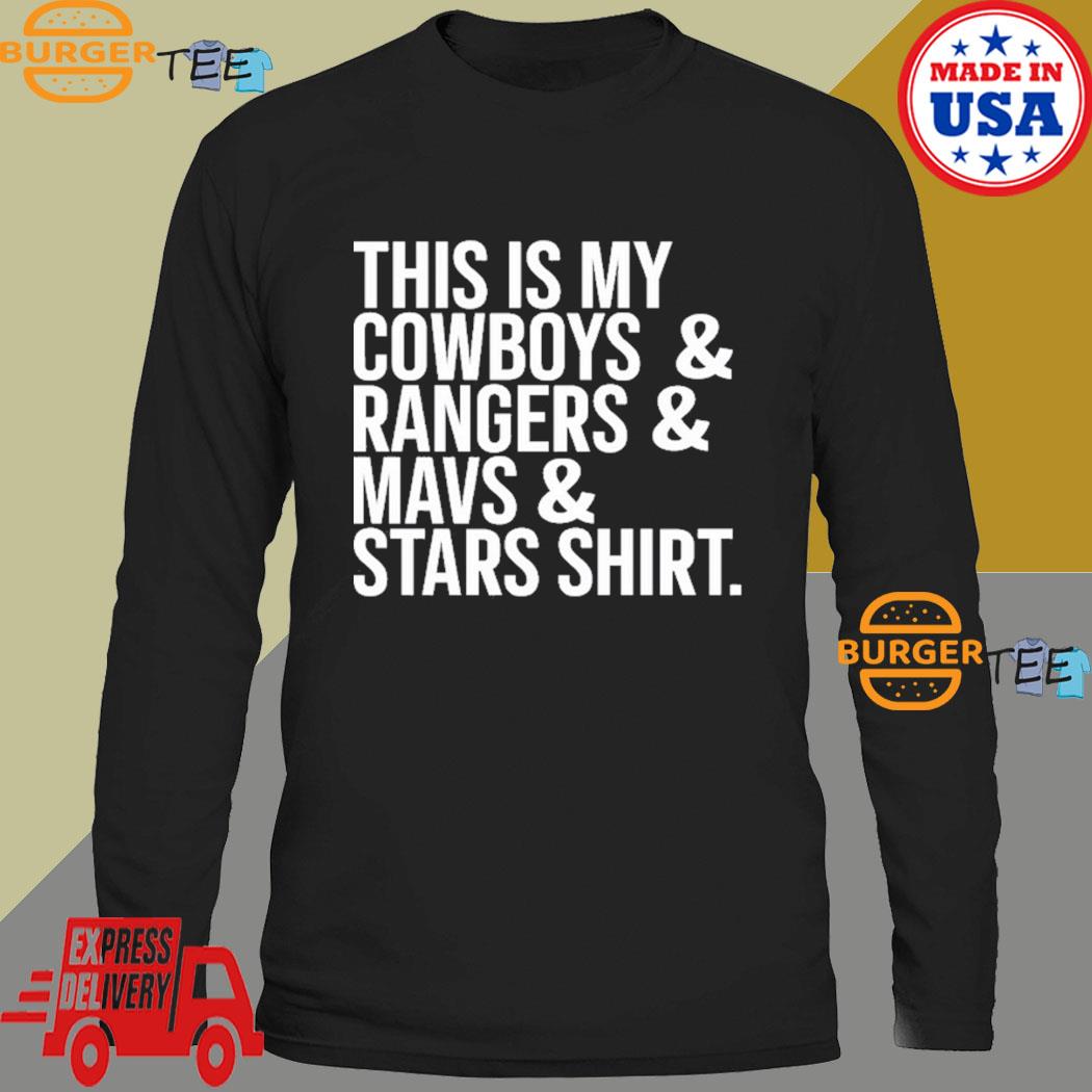Bullzerk This Is My Cowboys & Rangers & Mavs & Stars Shirt Large