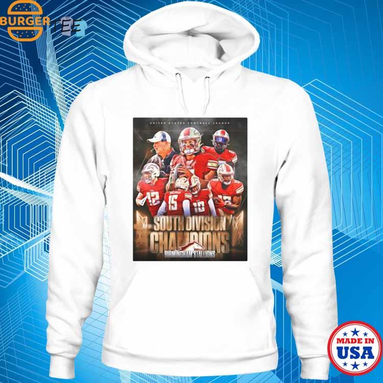 Official united States Football League Birmingham Stallions South Division  Champions Shirt, hoodie, sweater, long sleeve and tank top