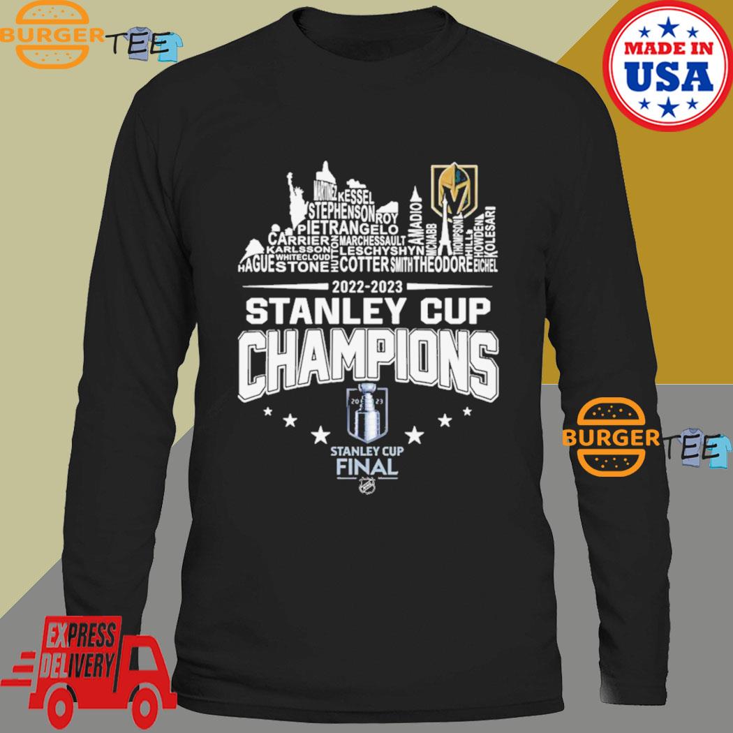 Official Vegas Golden Knights Players Names City Skyline 2023 Stanley Cup  Champions Shirt, hoodie, sweater, long sleeve and tank top