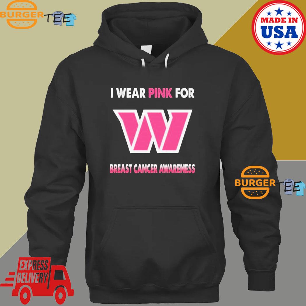 Official Washington Commanders I Wear Pink For Breast Cancer Awareness T t- shirt, hoodie, longsleeve, sweater