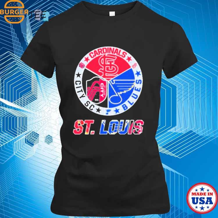 2023 St Louis Sports Teams Cardinals Blues And City Fc Shirt - Peanutstee