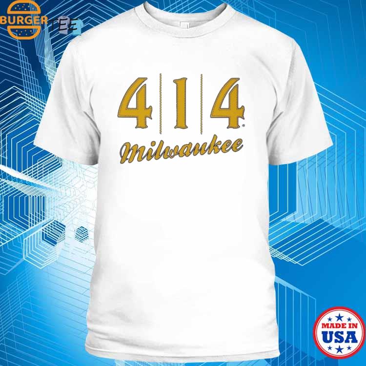 414 Milwaukee Baseball Stitch Graphic Shirt