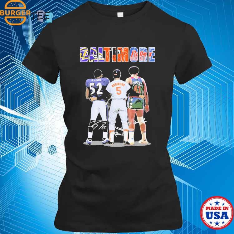 Baltimore Ravens Lewis Orioles Robinson Bullets Unselo T Shirt -  Reallgraphics