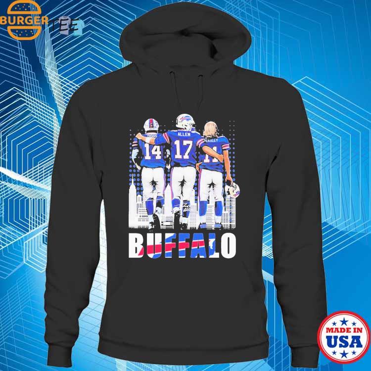 Official Buffalo Skyline Stefon Diggs Josh Allen And Cole Beasley  Signatures Shirt, hoodie, longsleeve, sweatshirt, v-neck tee