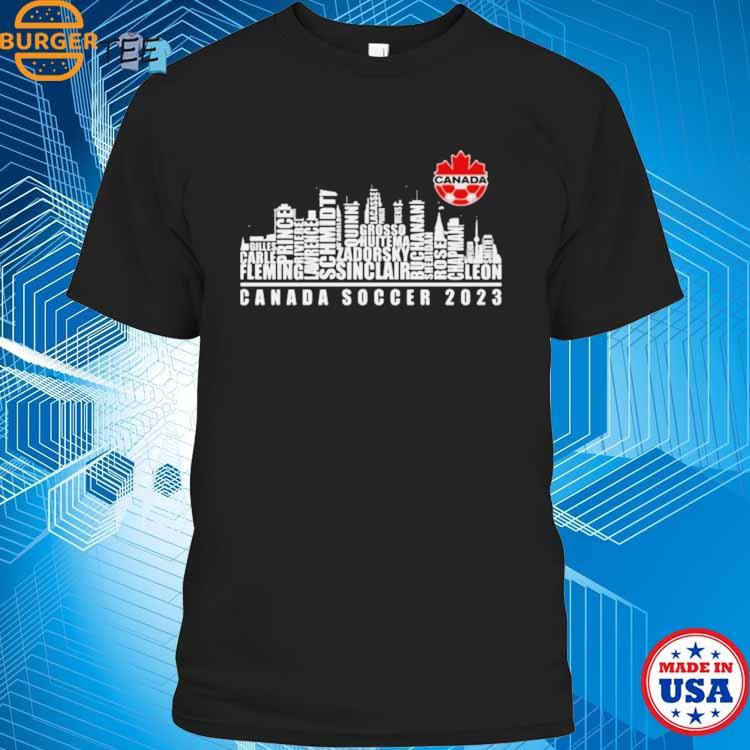 Canada Soccer 2023 Team Players Name City Skyline Shirt, hoodie, sweater,  long sleeve and tank top