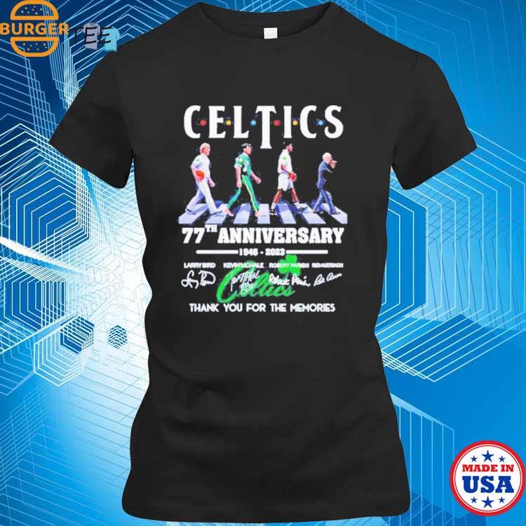 Boston Celtics Teams 77th Anniversary Signature Thank You For The Memories  Shirt, hoodie, sweater, long sleeve and tank top