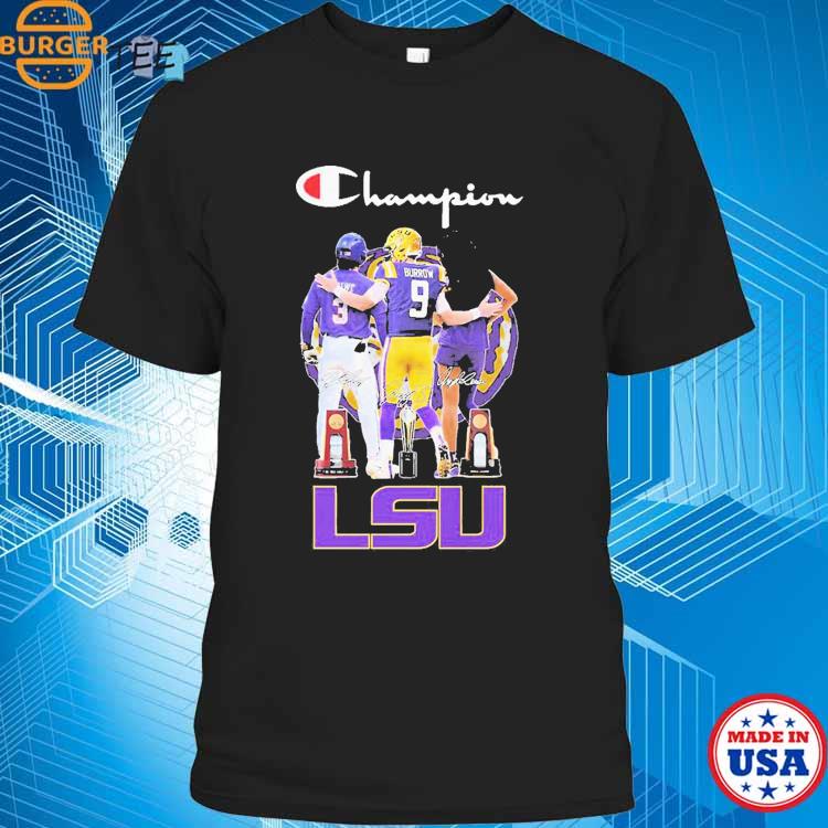 LSU Tigers Champions Joe Burrow Dylan Crews And Angel Reese Signatures  shirt, hoodie, sweater, long sleeve and tank top