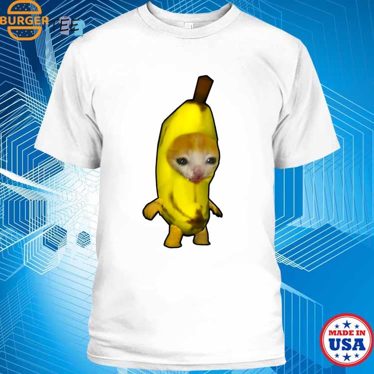 Cute Banana Cat Happy Banana Cat Meme T-Shirt, hoodie, sweater, long ...