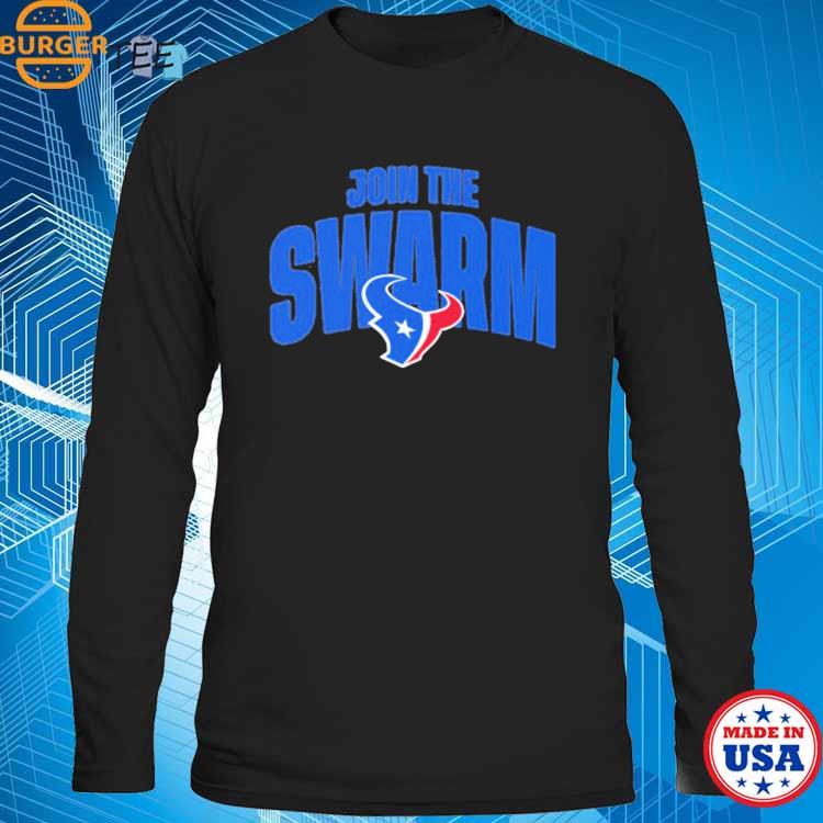 Official texans team join the swarm houston texans T-shirt, hoodie, tank  top, sweater and long sleeve t-shirt