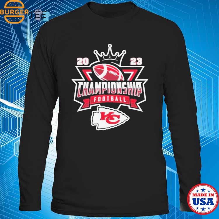 Kansas City Chiefs Football Nfl 2023 Championship Crown Logo Shirt