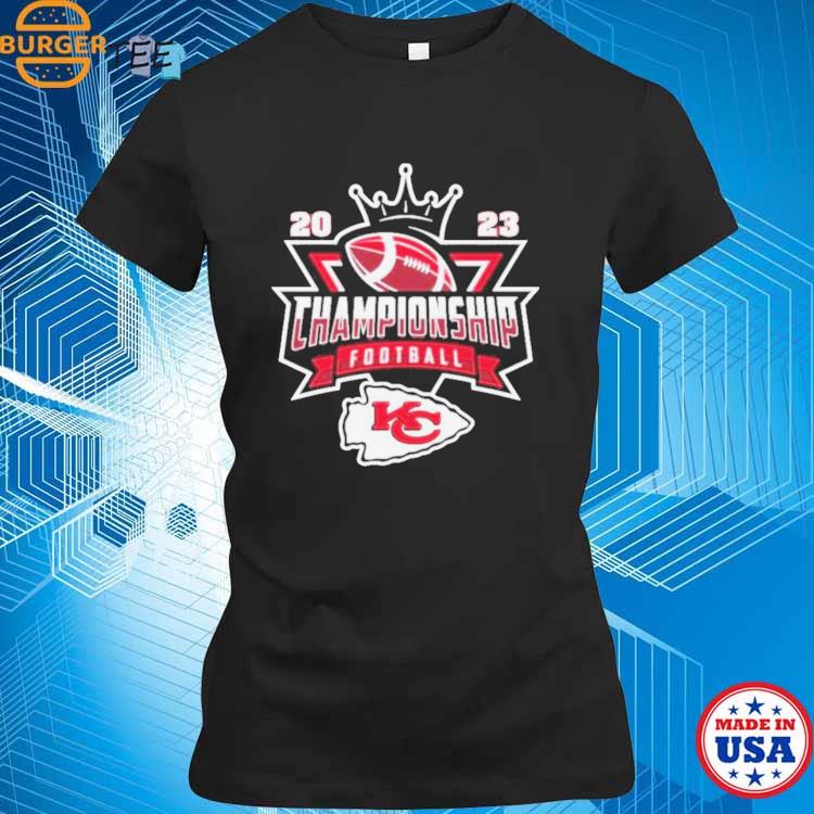 Kansas City Chiefs Football Nfl 2023 Championship Crown Logo Shirt