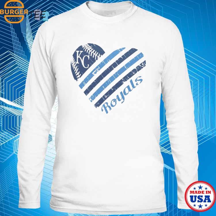 Kansas City Royals G-III 4Her by Carl Banks White Heart T-Shirt