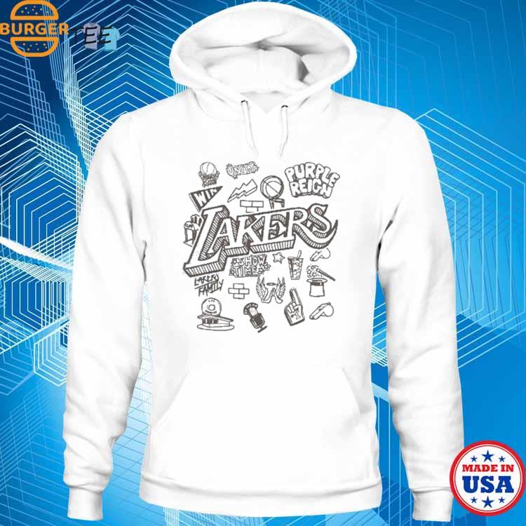 Nba Mitchell & Ness Los Angeles Lakers Doodle Shirt, hoodie