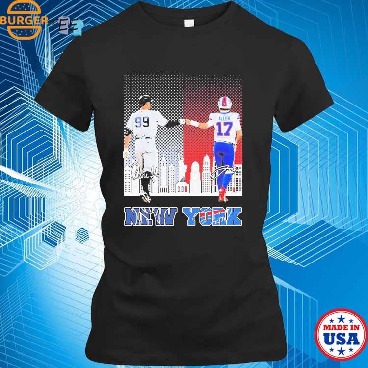 Aaron Judge Josh Allen New York signatures shirt