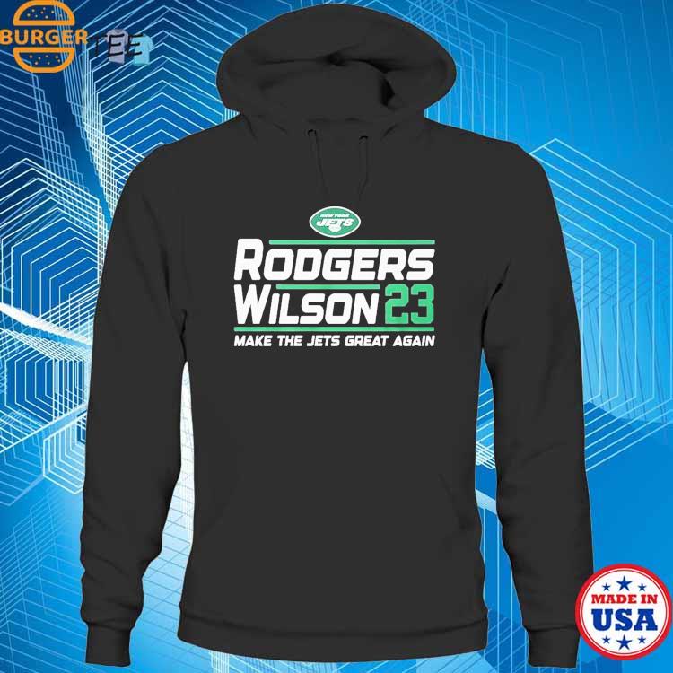 Official new York Jets Aaron Rodgers Zach Wilson 2023 Make The Jets Great  Again Shirt, hoodie, sweater, long sleeve and tank top