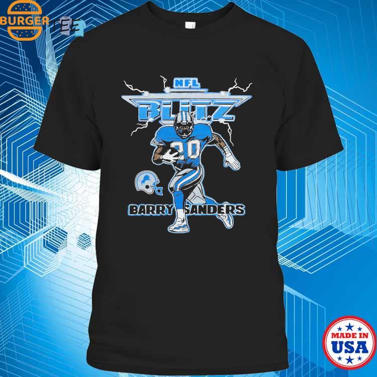 Nfl Blitz Lions Barry Sanders Shirt