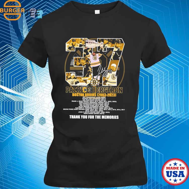 Official patrice Bergeron 2003 2023 Memories T Shirt, hoodie, sweater, long  sleeve and tank top