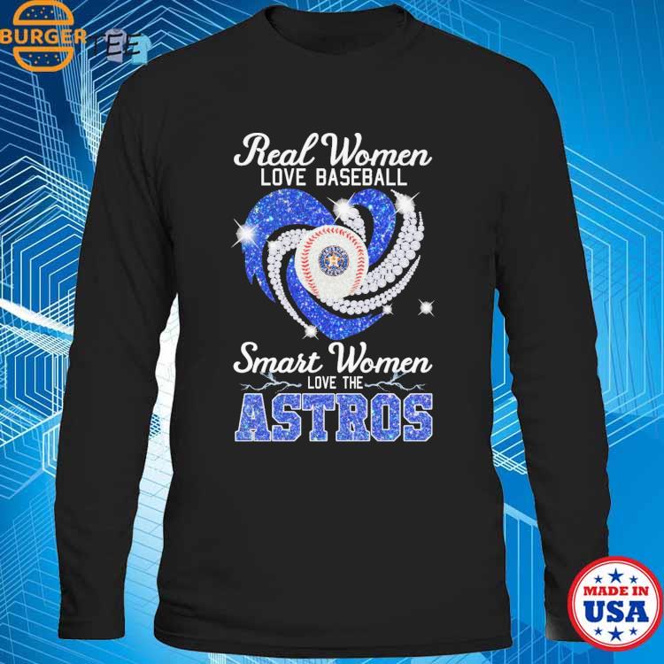 Real women love baseball smart women love the Astros heart logo shirt,  hoodie, sweater, long sleeve and tank top