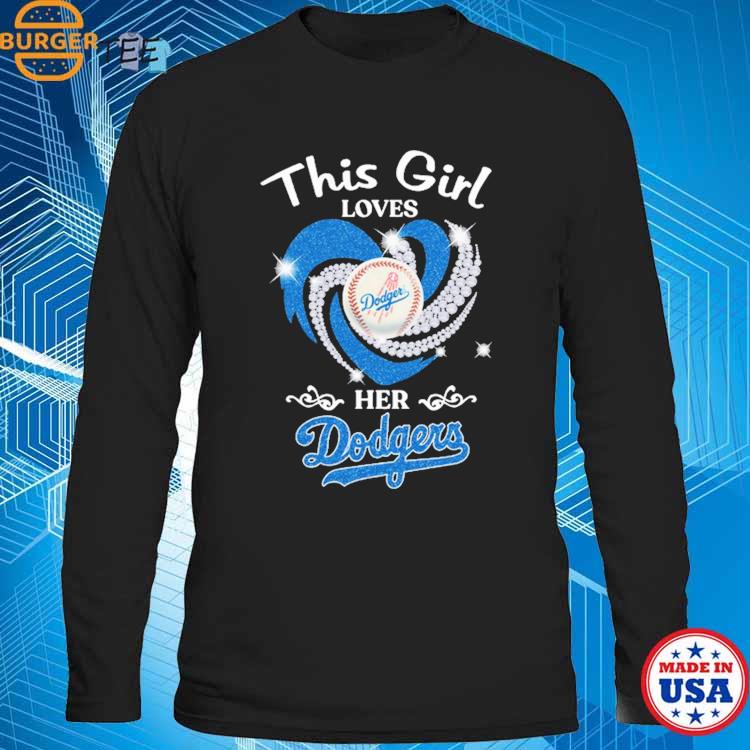 Official Heart This Girl Love Los Angeles Dodgers Shirt, hoodie