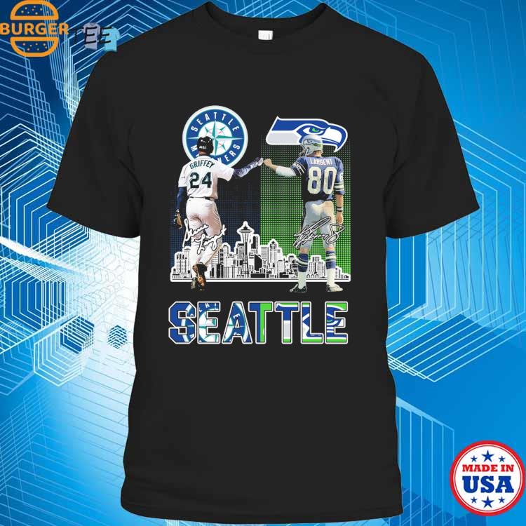 Seattle Mariners Seattle Seahawks Ken Griffey Jr and Steve Largent  Signatures shirt, hoodie, sweater, long sleeve and tank top