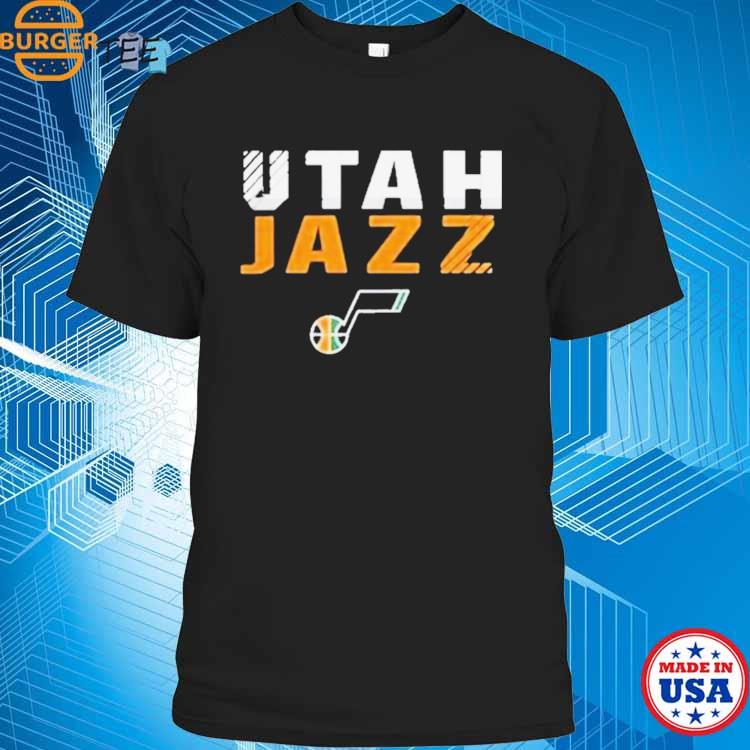 Official Utah jazz fanatics basketball fade out shirt