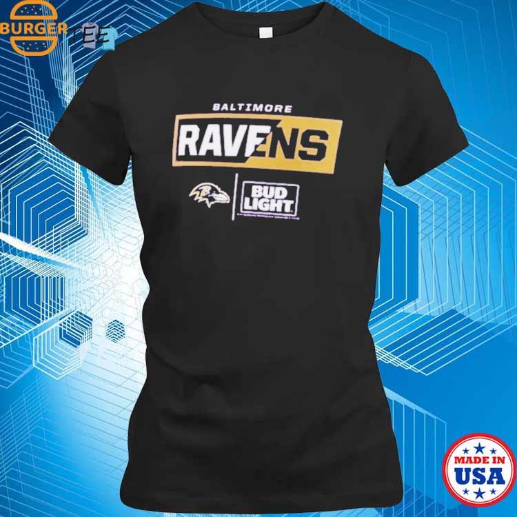 Baltimore ravens fanatics branded NFL x bud light T-shirts, hoodie,  sweater, long sleeve and tank top