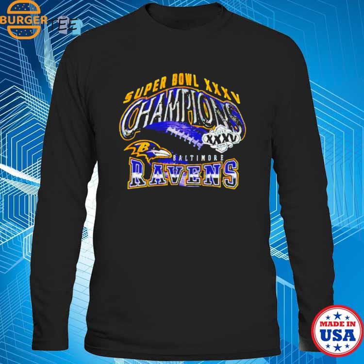 Baltimore ravens super bowl xxxv and xlvii champions shirt, hoodie, sweater,  long sleeve and tank top