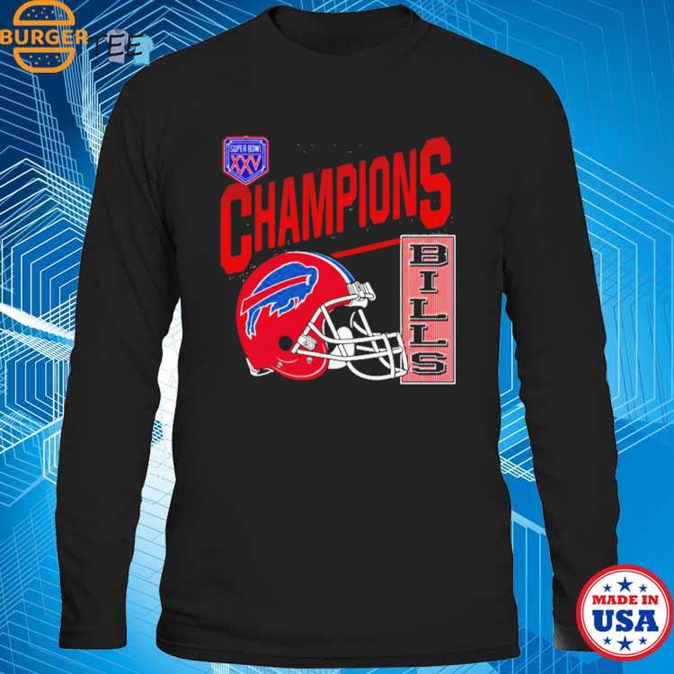 Buy Super Bowl XXV Champions Bills Shirt For Free Shipping CUSTOM