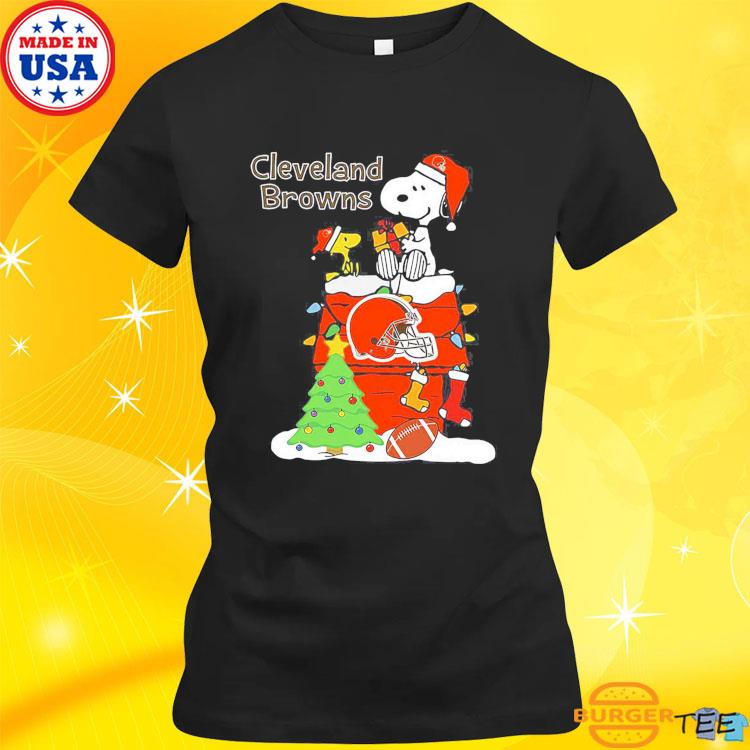 Christmas Snoopy Cleveland Browns Shirt