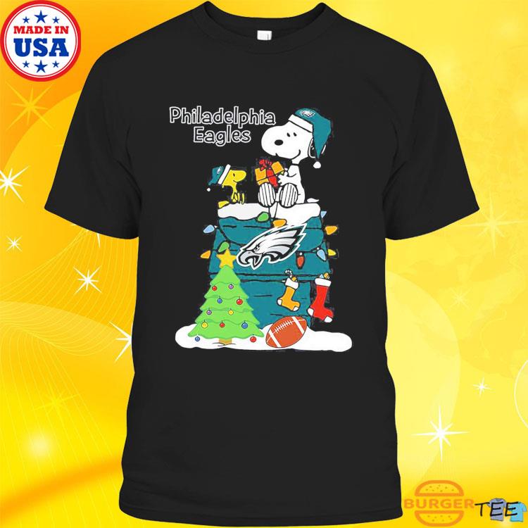 Philadelphia Eagles Santa Snoopy Christmas Shirt - High-Quality