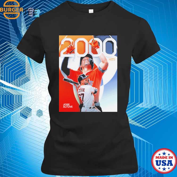 Official jose altuve 2000 hits houston T-shirt, hoodie, sweater