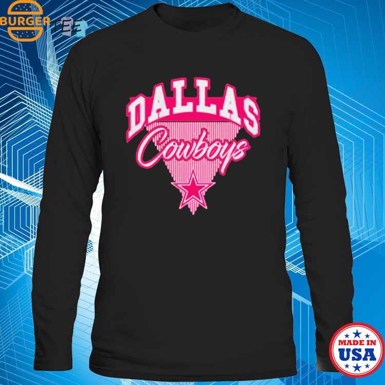 Dallas Cowboys Girls Youth Playtime Dolman T-Shirt - Pink