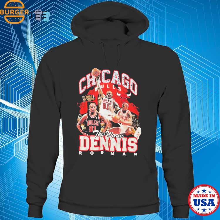 Dennis Rodman Chicago Bulls Mitchell & Ness Hardwood Classics Bling Concert  Player T-Shirt, hoodie, sweater, long sleeve and tank top