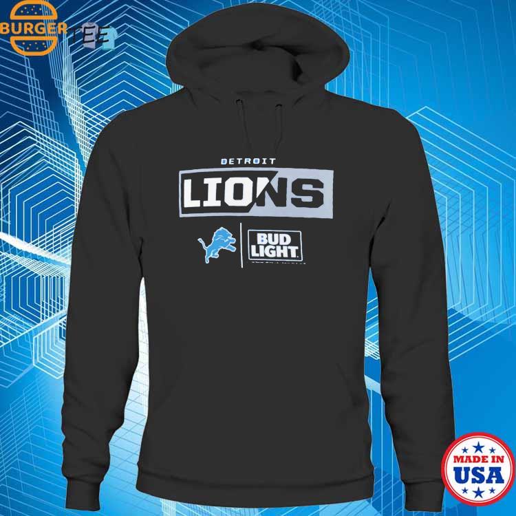 Men's Detroit Lions Fanatics Branded Blue NFL x Bud Light T-Shirt