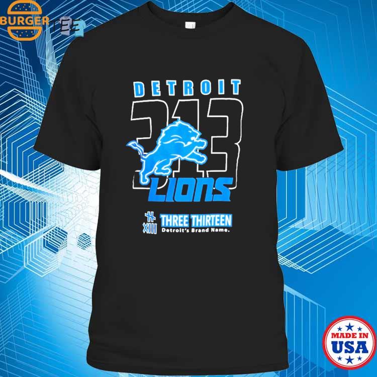 2023 Detroit Lions three thirteen area code shirt, hoodie, sweater