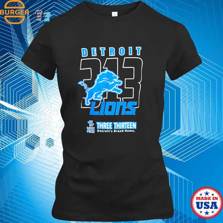 2023 Detroit Lions three thirteen area code shirt, hoodie, sweater