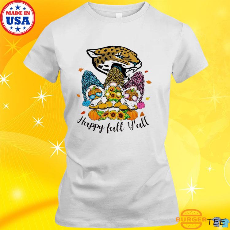 Gnomes Happy Fall Y'all Jacksonville Jaguars Shirt