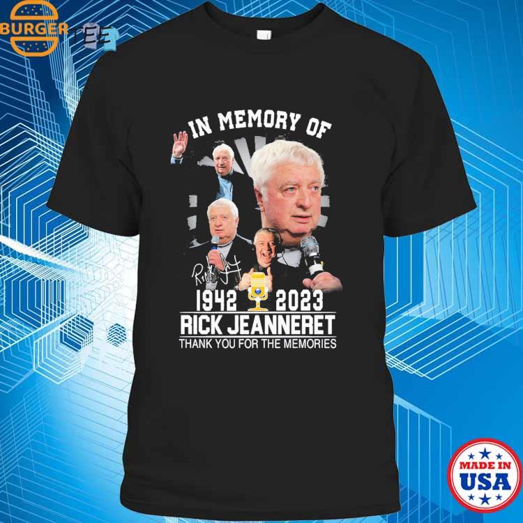 Official Rick Jeanneret 1942 2023 Memories Shirt, hoodie