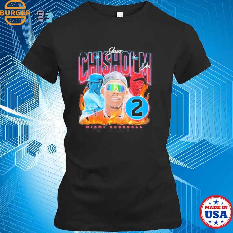 Official Number 2 Jazz Chisholm Miami Baseball Retro t-shirt