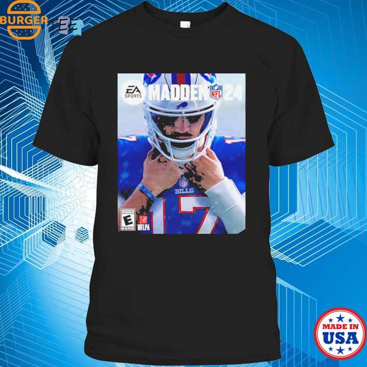 Josh Allen Buffalo Bills Ea Sports Game Nfl Madden 24 New Cover Fan Gifts T  Shirt - Peanutstee