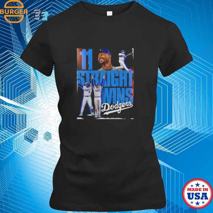 Los angeles Dodgers 11 straight wins 2023 T-shirts, hoodie