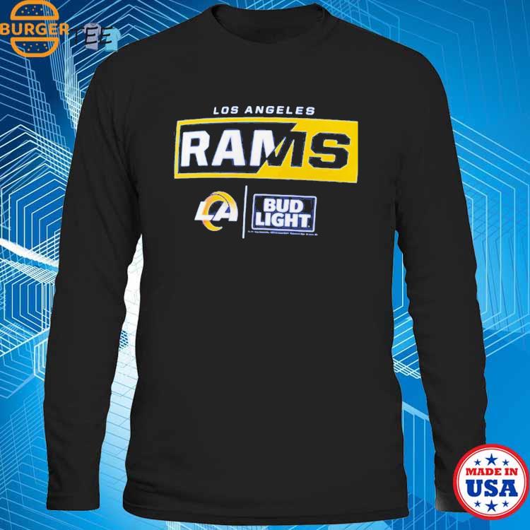 Bud light los angeles rams shirt, hoodie, sweater, long sleeve and tank top